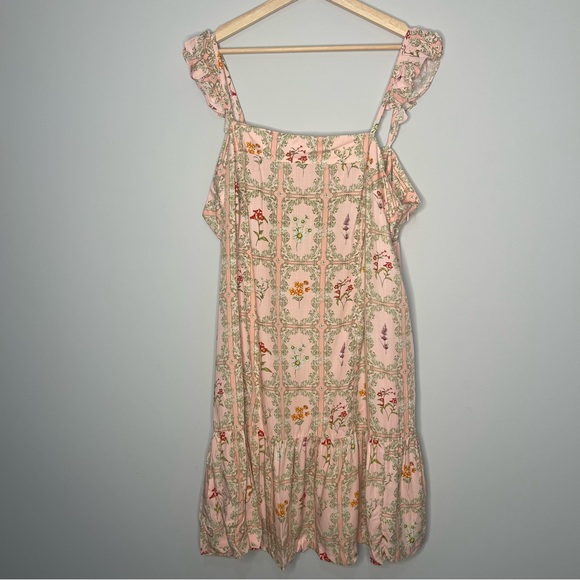 Agua Bendita Dresses & Skirts - New AguaBendita dainty floral shabby Chic dress xxl 2xl